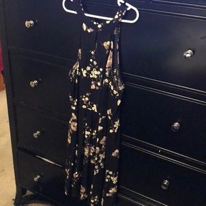 Garage XS black floral dress